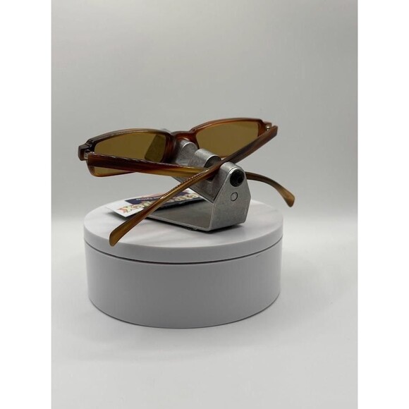 Vintage Y2K Sunglasses | NOS | Narrow Rectangle Frame | Brown Monochrome | Mini main image 5